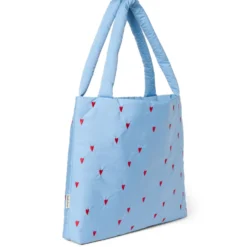 Studio Noos Tasche Puffy Mom Bag Light Blue Hearts