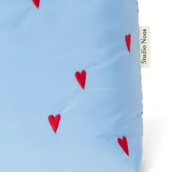 Studio Noos Tasche Puffy Mom Bag Light Blue Hearts