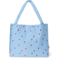 Studio Noos Tasche Puffy Mom Bag Light Blue Hearts