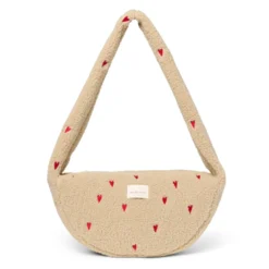 Studio Noos Tasche Teddy Mini Cross Body Bag Ecru Hearts
