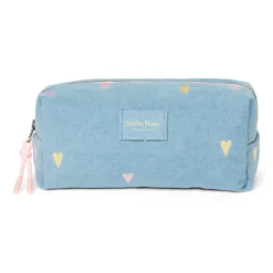 Studio Noos Täschchen Denim Light Blue Hearts