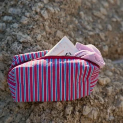 Studio Noos Täschchen Poplin Striped Raspberry