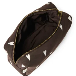 Studio Noos Täschchen Puffy Brown Hearts