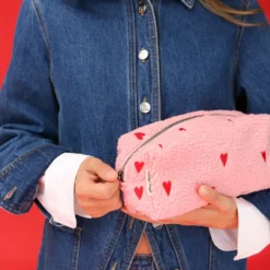 Studio Noos Täschchen Teddy Light Pink Hearts