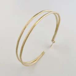Susi Cala Armreif Kam Double Bangle Sterlingsilber vergoldet