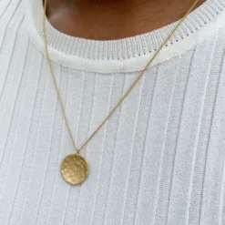 Susi Cala Kette mit Anhänger Moon Sterlingsilber vergoldet