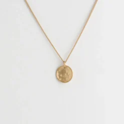 Susi Cala Kette mit Anhänger Moon 'S' Sterlingsilber vergoldet