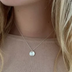 Susi Cala Kette mit Anhänger Moon 'S' Sterlingsilber