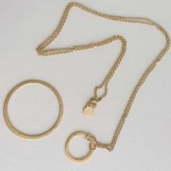 Susi Cala Lange Kette La Cala 'M' Sterlingsilber vergoldet