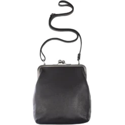 VOLKER LANG Ledertasche Lola Schwarz Nappaleder