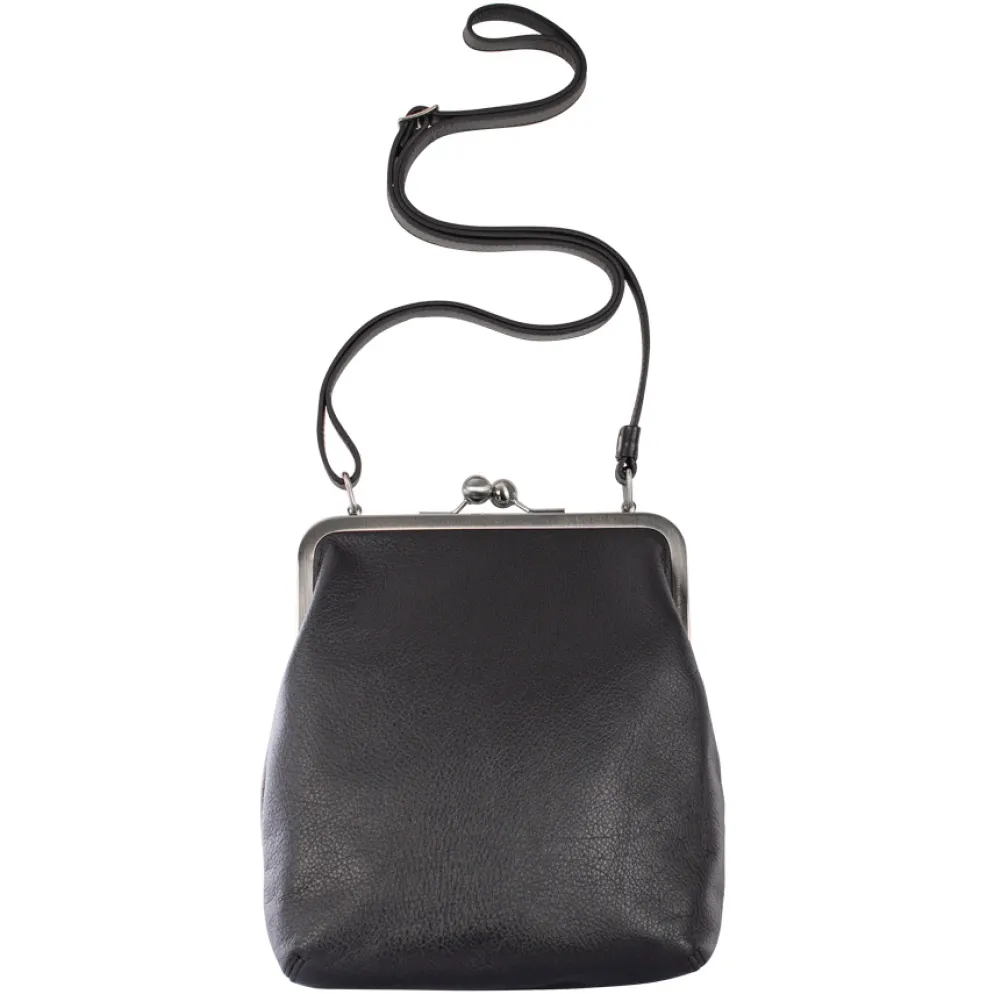 VOLKER LANG Ledertasche Lola Schwarz Nappaleder